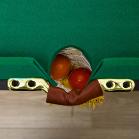 Rootz Foldable Pool Table - Billiard Table - Snooker Table - Adjustable Height - Complete Set - Space-Saving Storage - 140cm x 60cm x 55-75cm - MDF & Steel