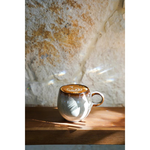 Rootz The Comporta Mug Set of 6 - Ceramic Mugs - Stoneware Cups - Chip-Proof - 8.5cm x 8cm x 8.5cm