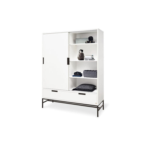 Rootz Nursery Set - Cot Bed - Extra Wide Changing Unit - Large Wardrobe - Versatile Design - 145cm x 75cm x 95cm, 140cm x 77cm x 96cm, 140cm x 52cm x 187cm