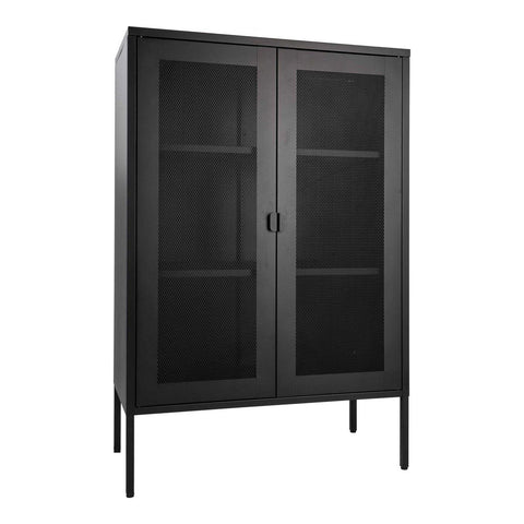 Rootz Melbourne Display Cabinet - Stylish Storage Solution - Modern Showcase - Dust Protection - 80x40x120 cm