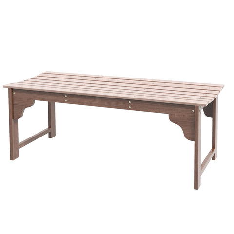 Rootz 2-Seater Wooden Bench - Garden Bench - Outdoor Seating - Weatherproof Varnish - 115L x 50W x 45H cm