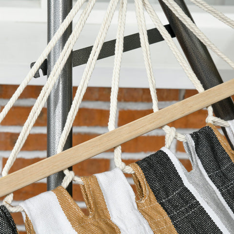 Rootz Garden Folding Hammock - Drying Rack - Hammock Stand - 120kg Load - 270cm x 100cm x 94cm