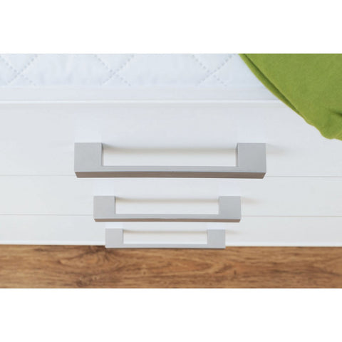 Rootz Nursery Viktoria 3-Piece Set - Cot Bed - Changing Unit - Wardrobe - Convertible Junior Bed - Cot 144x76x83cm, Mattress 140x70cm, Unit 100x75x90cm