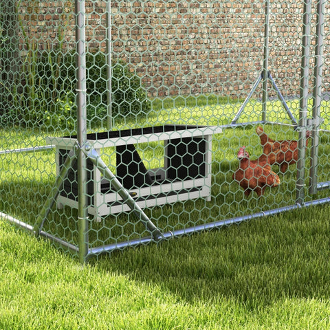 Rootz Chicken Nest - Weather Resistant - Asphalt Roof - Laying Nest - Fir Wood - Asphalt - Natural - Black - 66 X 37 X 34 Cm Natural + Black