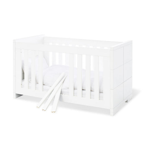 Rootz 'Polar' 2-Part Nursery Set - Cot Bed - Changing Unit - Convertible & Durable - Cot: 148x76x82cm, Mat: 140x70cm, Unit: 100x78x98cm