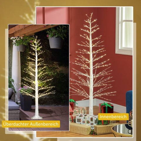 Rootz LED Tree of Lights - Lighted Tree - Artificial Light Tree - Warm White LED Lights - Realistic Bark Texture - Indoor & Outdoor - 150cm x 21cm x 21cm