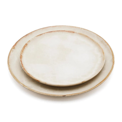 Rootz 6 Piece Cascais Salad Plate Set - Ceramic Dishware - Dining Plates - Chip-Proof - 22cm x 22cm x 2cm