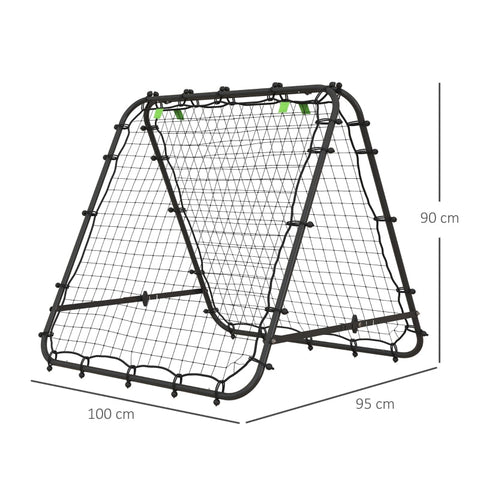 Rootz Folding Soccer Rebounder Net - Football Training - Athletic Practice - Boosts Hand-Eye Coordination - 100L x 95W x 90H cm