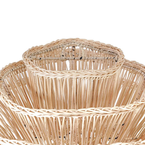 Rootz Shiitake Pendant Lamp - Handcrafted Pendant Light - Rattan Artistry - Unique Design - 55cm x 63cm x 55cm