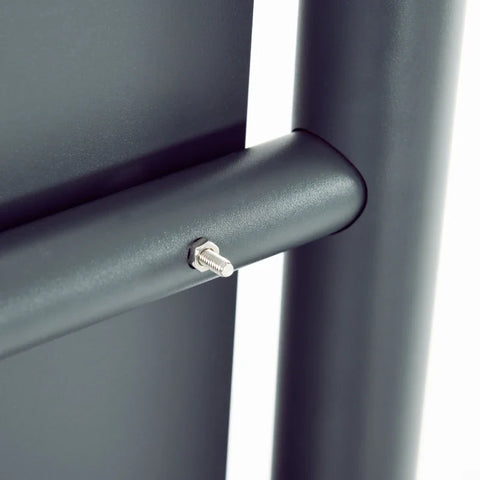 Rootz Letterbox - Post Box - Lock - Standing Letter Box - Mailboxes - 2 Keys - Steel - Gray - 44 cm x 15 cm x 114 cm