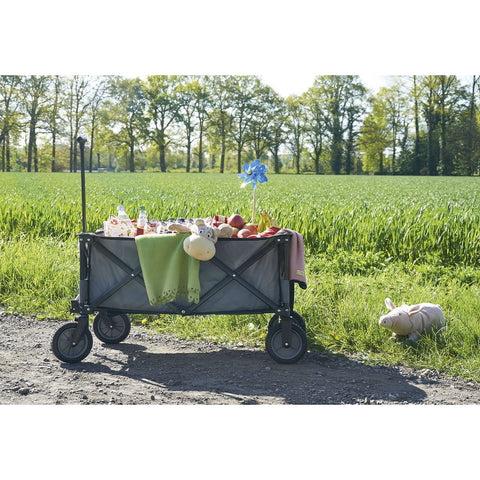 Rootz Folding Handcart 'Porti' - Utility Cart - Collapsible Wagon - Compact Storage - 100cm x 50cm x 61cm
