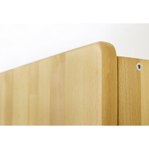 Rootz Nursery 'Natura' 3 Piece Set - Baby Furniture - Nursery Set - Solid Beechwood - Cot 144x77x80cm, Unit 140x78x101cm, Wardrobe 141x63x182cm