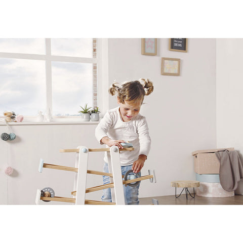 Rootz Kuno Marble Run - Wooden Track - Kids Ramps - Engages Creativity - 68cm x 25cm x 56cm