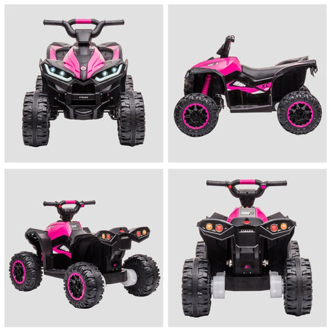 Rootz Electric Children's Quad - Kids ATV - Ride-On Toy Car - LED Headlights - MP3 Player - 83cm x 53cm x 55.5cm