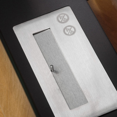 Rootz Standing Bioethanol Fireplace - Modern Fireplace - Eco-Friendly Heater - 1.5L Tank, 3hr Burn - 60L x 26W x 50H cm