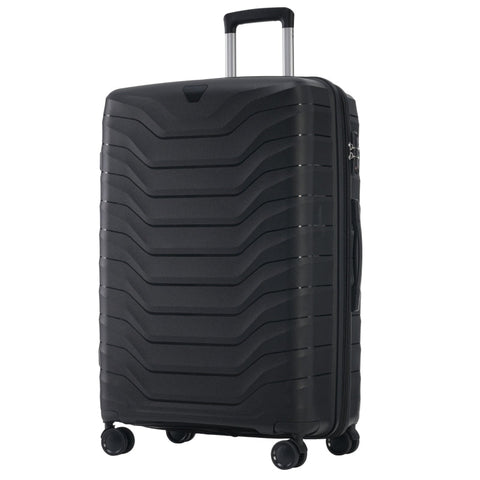 Rootz 3 Piece Suitcase Set - Luggage Set - Travel Bags - TSA Locks - 37x21x48cm, 42x28x58cm, 50x32x69cm - Lightweight & Scratch Resistant PP Material