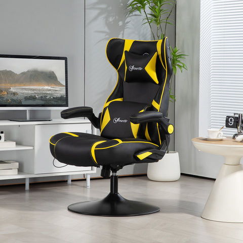 Rootz Rocking Gaming Chair - Ergonomic Gaming Seat - Video Gaming Chair - Lumbar Support - 69cm x 73cm x 112-118cm