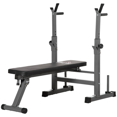 Rootz Weight Bench - Barbell Bench - Upper Body Fitness - Adjustable Dumbbell Stand - Padded Bench - Foldable - 140cm x 73cm x 98-122cm