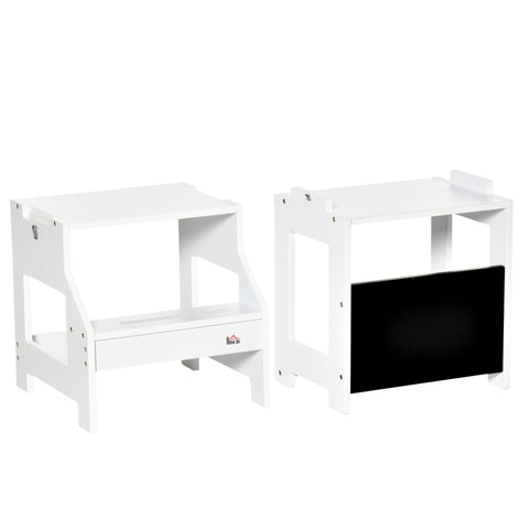 Rootz Learning & Painting Chair - 3-in-1 Desk Stool - Chalkboard Kids Chair - Safety & Stability - 42cm x 44cm x 86cm