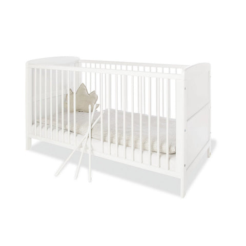 Rootz Nursery Viktoria 3-Piece Set - Baby Room Set - Infant Bedroom Set - Convertible Cot Bed & Storage - 144cm x 76cm x 83cm
