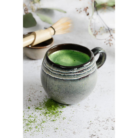 Rootz Set of 6 Comporta Mugs - Chip-Proof Cups - Crackle Finish - Strong and Durable - 10.5cm x 9.5cm x 10.5cm
