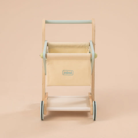 Rootz Wooden Baby Push Walker Toy - Kids Shopping Cart - Toddler Walker - Safe & Certified Material - Stable Structure - Easy to Assemble - 46 x 36 x 51 cm