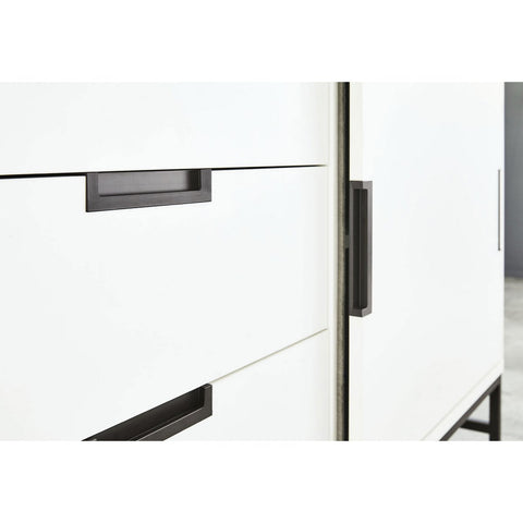 Rootz Nursery Set - Cot Bed - Extra Wide Changing Unit - Large Wardrobe - Versatile Design - 145cm x 75cm x 95cm, 140cm x 77cm x 96cm, 140cm x 52cm x 187cm