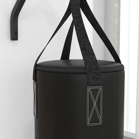 Rootz Punching Bag Set - Boxing Kit - Heavy Bag - Hanging Punching Bag - Sand/Fabric Fillable - 90cm x 30cm - Wall Mounted - Steel Frame
