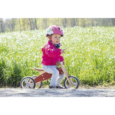 Rootz Charlie Mini Tricycle - Toddler Trike - Convertible Balance Bike - Solid Wood - Easy Conversion - 66cm x 41cm x 37cm