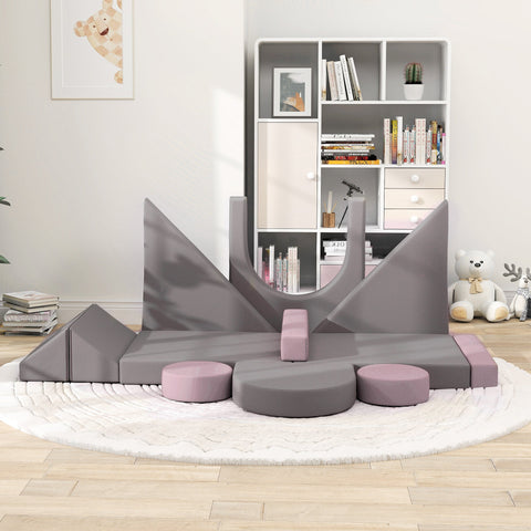 Rootz Modular Children's Sofa - Play Sofa - Building Blocks - Boosts Creativity - 150cm x 69cm x 49cm