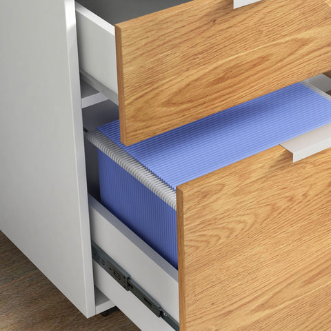 Rootz Office Drawer Storage Cabinet - Filing Cabinet - Locking Drawers - Secure Document Storage - 42cm x 40cm x 60cm