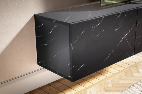Rootz Hanging TV Base Cabinet - TV Stand - Entertainment Unit - Space-Saving Design - 160cm x 30cm x 30cm
