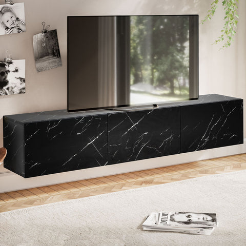 Rootz Hanging TV Base Cabinet - TV Stand - Entertainment Unit - Space-Saving Design - 160cm x 30cm x 30cm