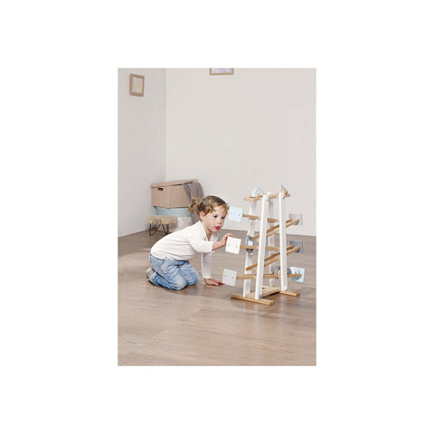 Rootz Kuno Marble Run - Wooden Track - Kids Ramps - Engages Creativity - 68cm x 25cm x 56cm