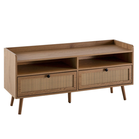 Rootz Modern TV Unit - Media Console - Entertainment Center - Space-Saving Design - 120cm x 56cm x 39cm