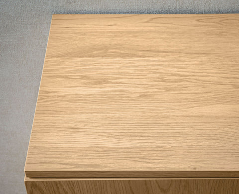 Rootz Stylish Sideboard - Modern Cabinet - Oak Decor Storage Unit - Adjustable Shelves - 140cm x 80cm x 39cm