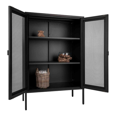 Rootz Melbourne Display Cabinet - Stylish Storage Solution - Modern Showcase - Dust Protection - 80x40x120 cm