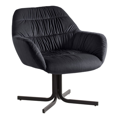 Rootz Cozy Lounge Chair - Modern Armchair - Velvet Seating - Supports Up to 120kg - 64cm x 74cm x 68cm