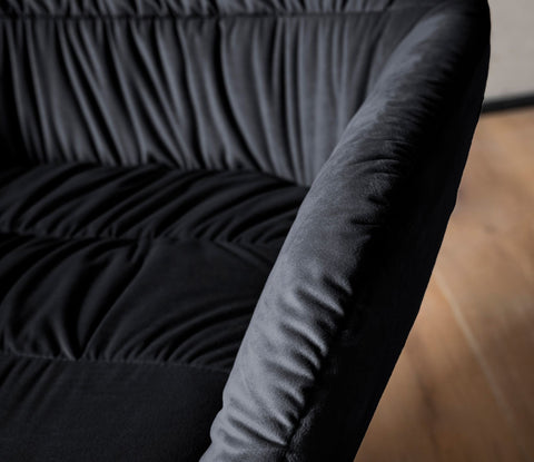 Rootz Cozy Lounge Chair - Modern Armchair - Velvet Seating - Supports Up to 120kg - 64cm x 74cm x 68cm