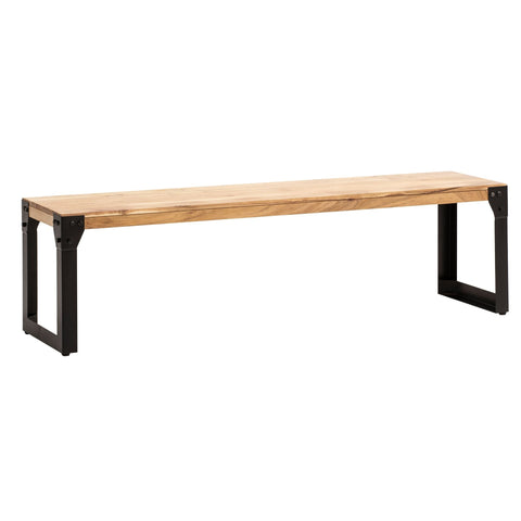 Rootz Massive Dining Bench - Industrial Seating - Rustic Wooden Bench - Unique Style - Handcrafted - 180cm x 40cm x 45cm