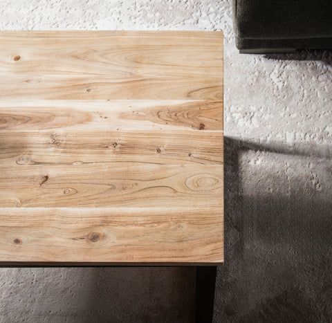 Rootz Large Coffee Table - Modern Industrial Coffee Table - Rectangular Table - Unique Handcrafted Design - 110cm x 60cm x 40cm