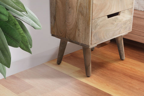 Rootz Modern Night Boxes - Bedside Cabinets - Wooden Nightstands - Unique Design - 45cm x 63cm x 33cm