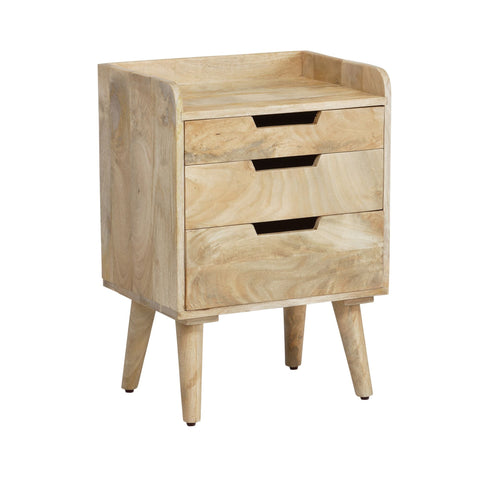 Rootz Modern Night Boxes - Bedside Cabinets - Wooden Nightstands - Unique Design - 45cm x 63cm x 33cm