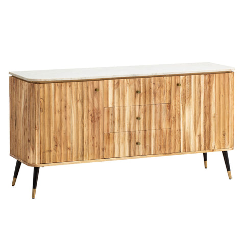 Rootz Modern Sideboard - Stylish Cabinet - Storage Chest - Handmade Elegance - 150cm x 80cm x 45cm