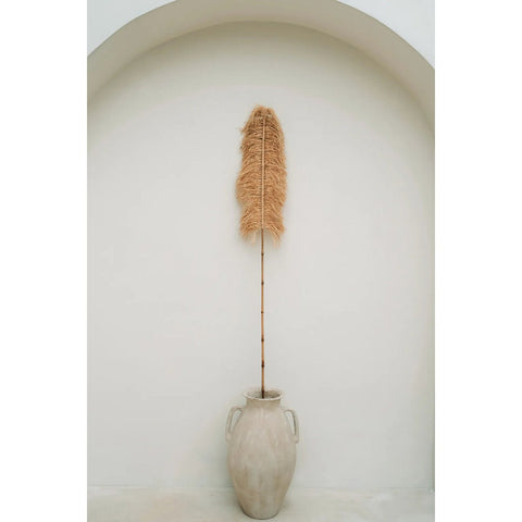 Rootz Bamboo Branch Decoration - Grass Leave - Boho Decor - Natural Beauty - 10cm x 190cm x 30cm