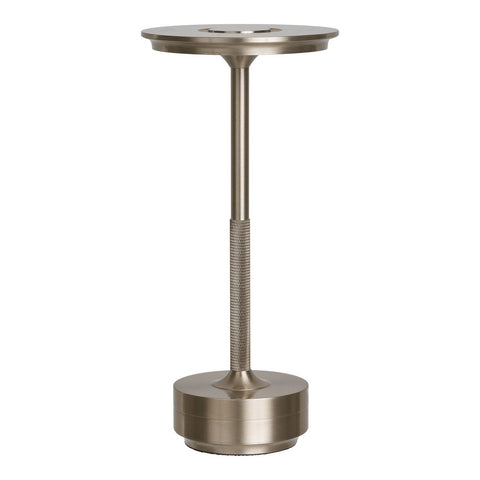 Rootz Silver Rechargeable Table Lamp – Wireless Lighting – Portable Lamp – Energy Efficient – 13cm x 13cm x 28.5cm