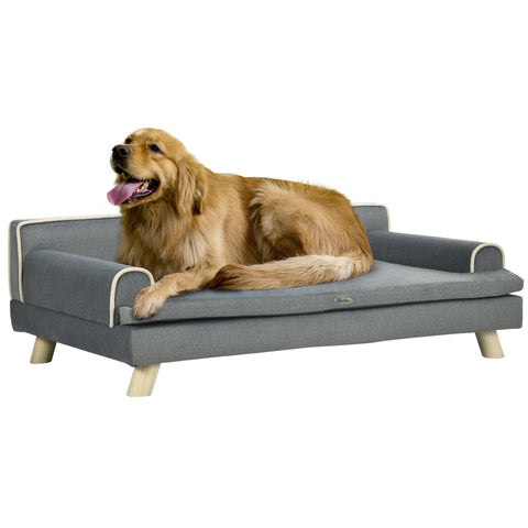 Rootz Scandinavian Sofa for Pets - Dog Couch - Cat Bed - Soft Cushion - 100 x 62 x 32 cm