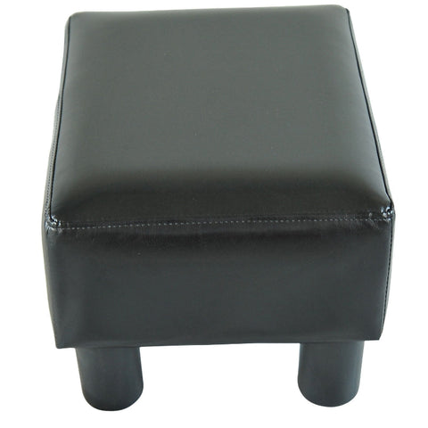 Rootz Footstool - Faux Leather Bench - Versatile Ottoman - Elegant Design - Durable & Water-Resistant - 40cm x 30cm x 24cm