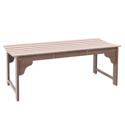 Rootz 2-Seater Wooden Bench - Garden Bench - Outdoor Seating - Weatherproof Varnish - 115L x 50W x 45H cm