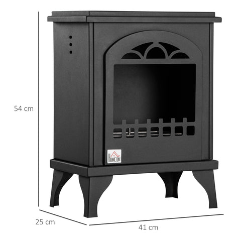 Rootz Bioethanol Freestanding Fireplace - Ventless Heater - Eco-Friendly Stove - 3 Hours Burn Time - 41cm x 25cm x 54cm